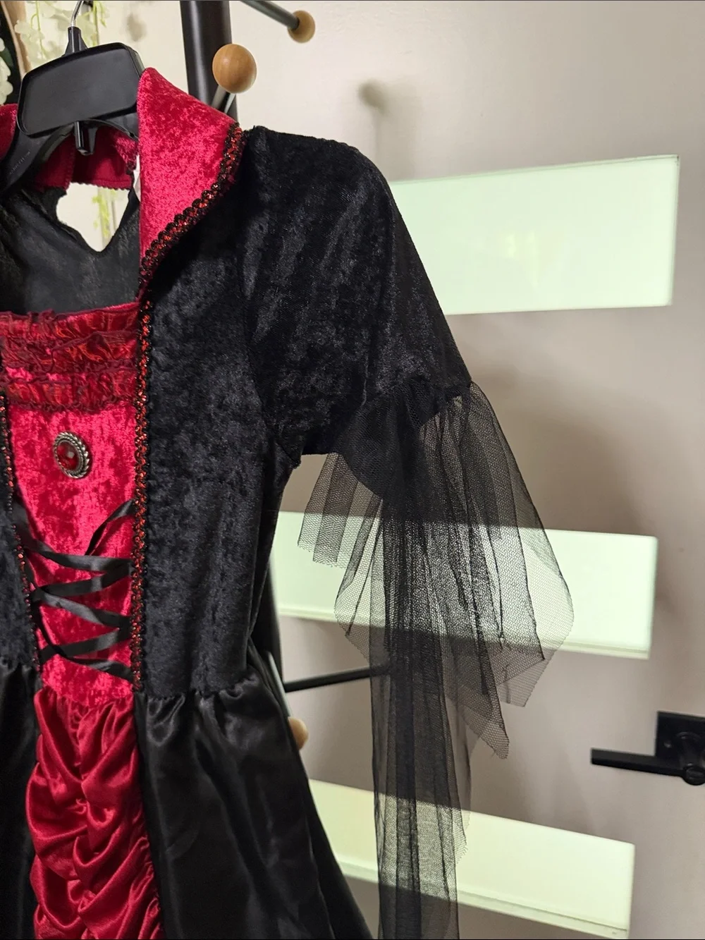 Kids Red and Black Vampire Princess Costume - Brand Unspecified